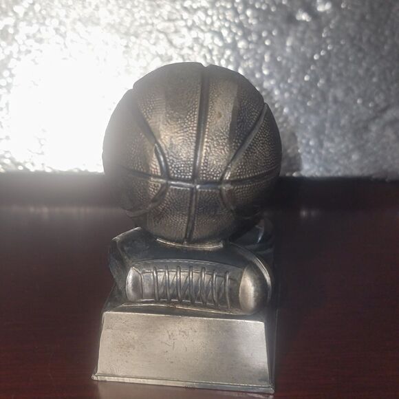 Basketball Silver Resin Trophy Bust Sports Gift Basketball Player Team Player - Picture 4 of 12